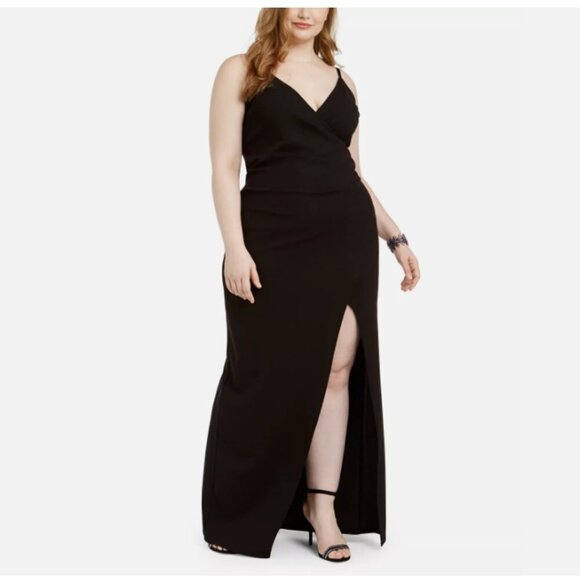 Emerald Sundae High-Slit Gown - Picture 1 of 6
